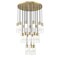 Z-Lite Alton Chandelier, 27-Light, 36 In.W x 14.25 In.H, Modern Gold/Clear+Frosted 824P-27R-MGLD - alternate 1